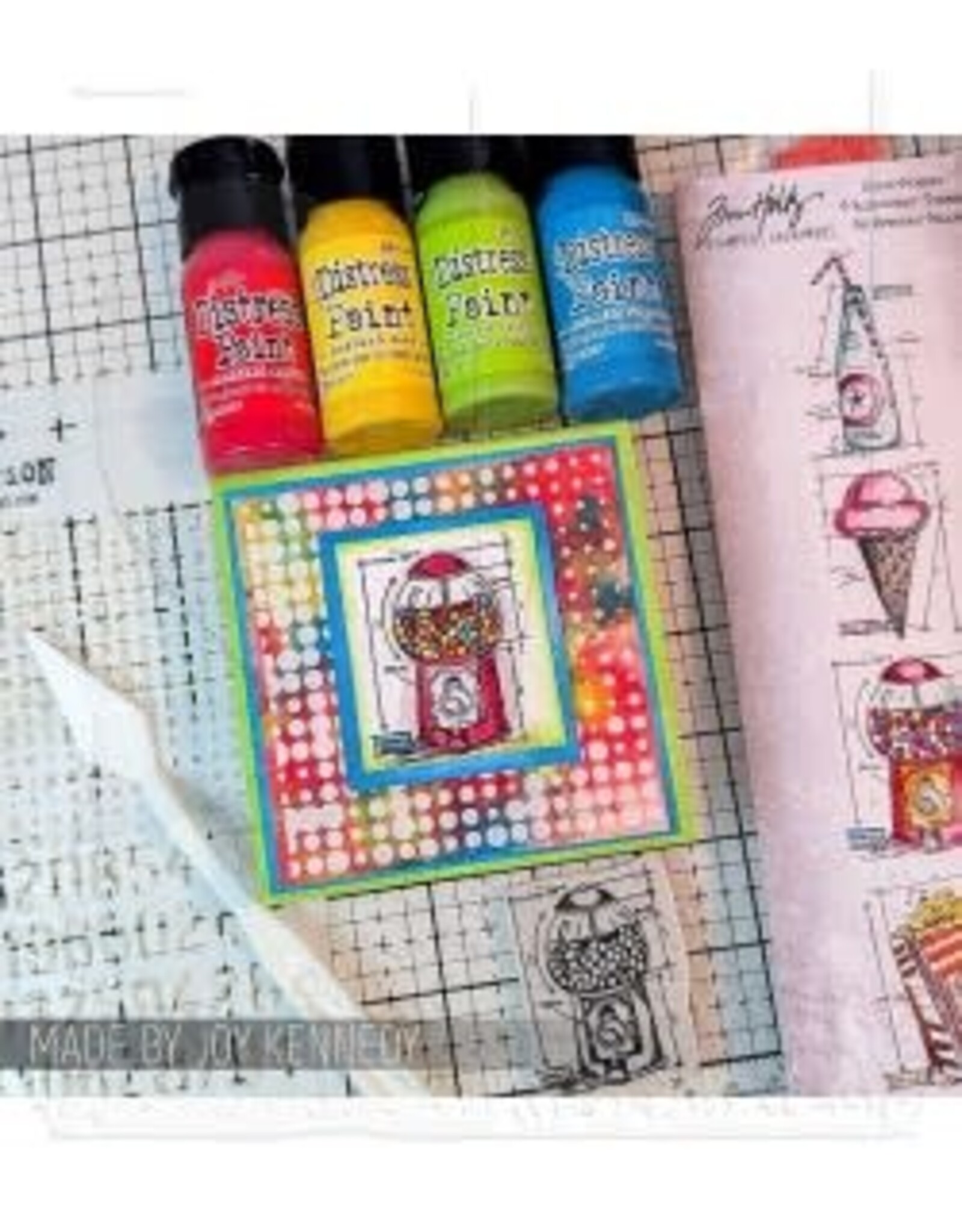STAMPERS ANONYMOUS STAMPERS ANONYMOUS TIM HOLTZ TREATS BLUEPRINTS STRIP 3x10 CLING STAMP SET