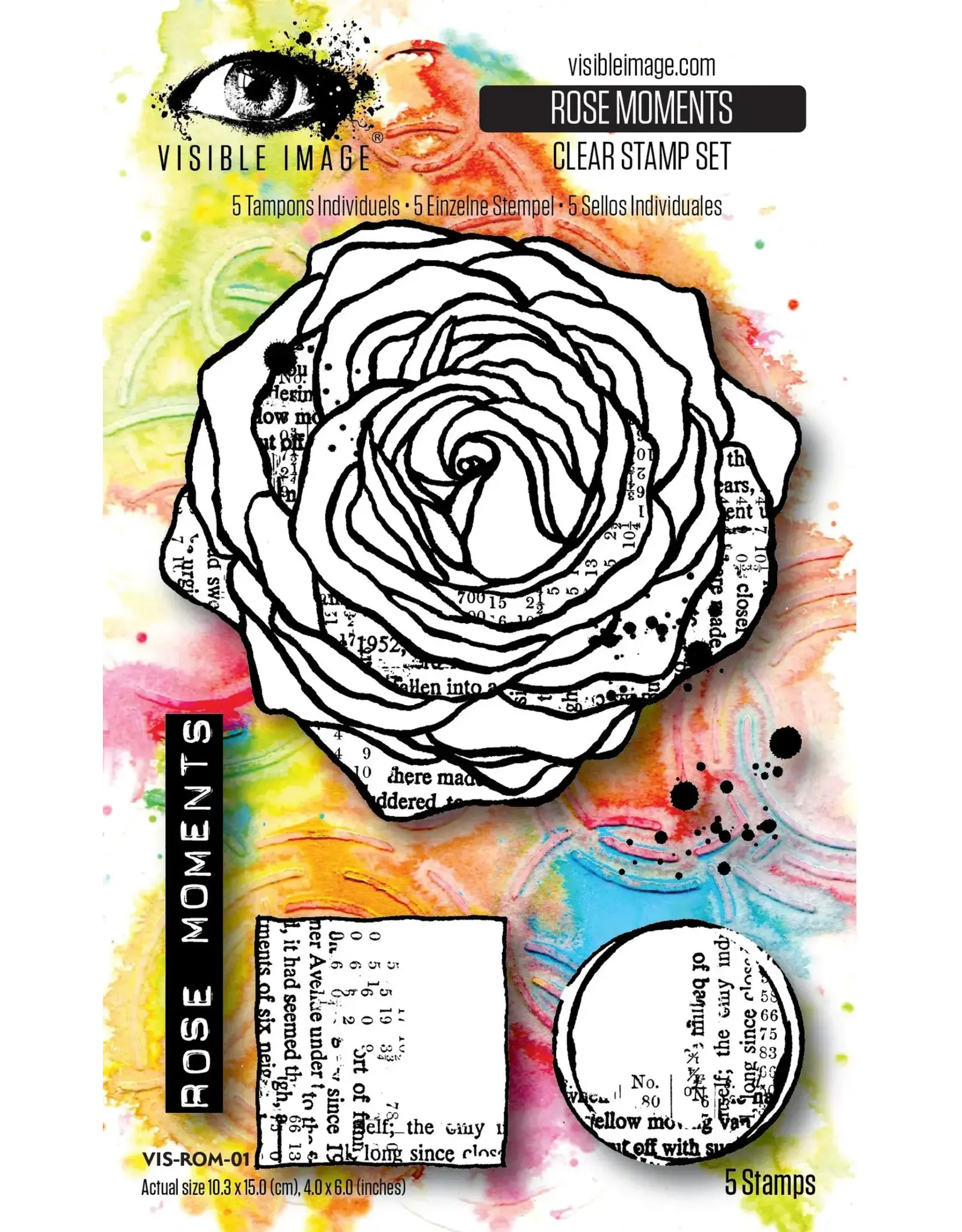 VISIBLE IMAGE VISIBLE IMAGE ROSE MOMENTS CLEAR STAMP SET