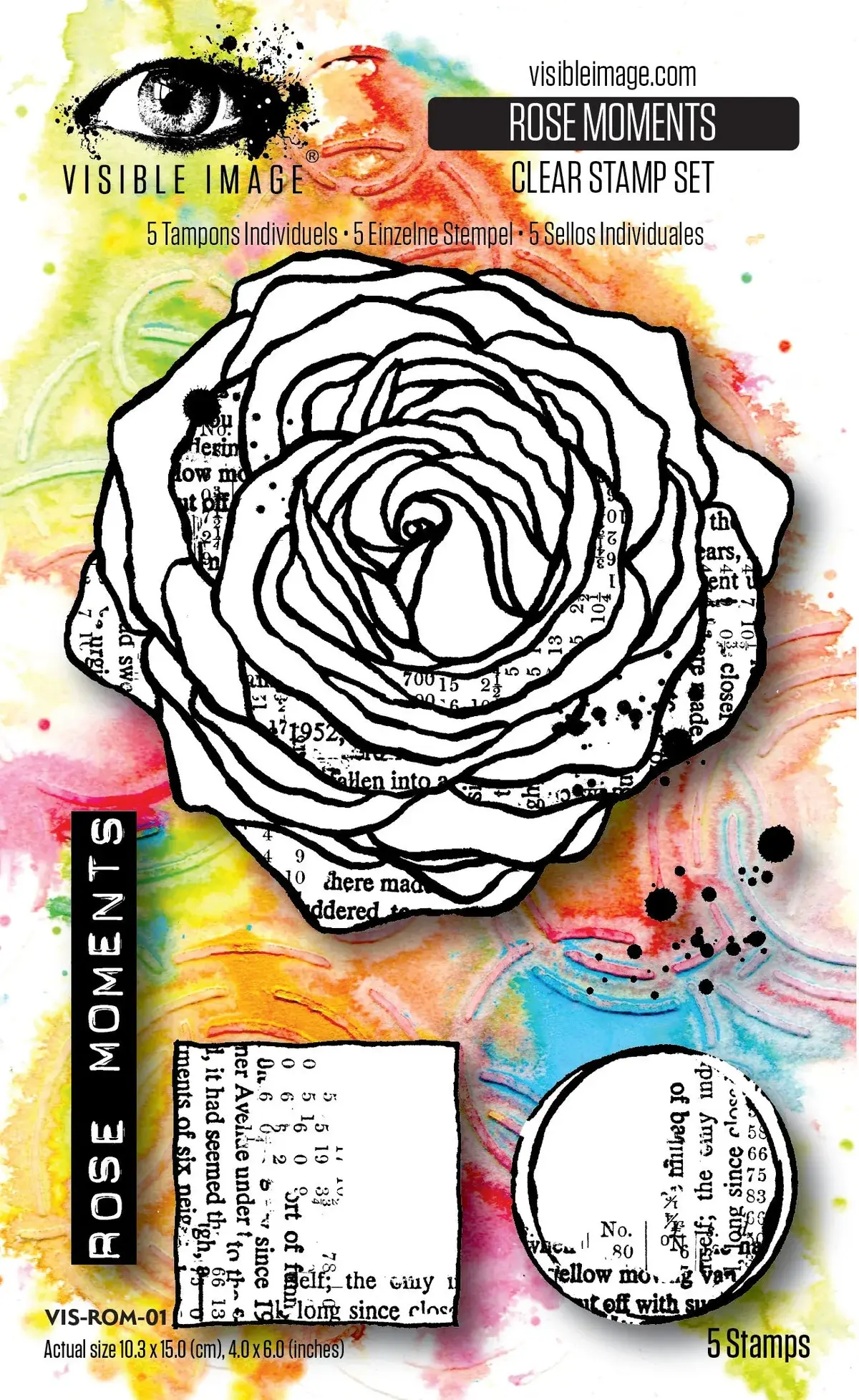 VISIBLE IMAGE VISIBLE IMAGE ROSE MOMENTS CLEAR STAMP SET