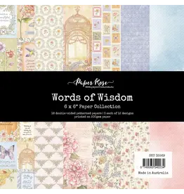 PAPER ROSE PAPER ROSE WORDS OF WISDOM 6x6 PAPER COLLECTION
