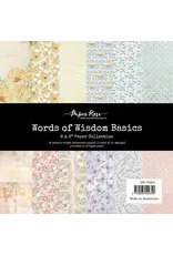 PAPER ROSE PAPER ROSE WORDS OF WISDOM BASICS 6x6 PAPER COLLECTION