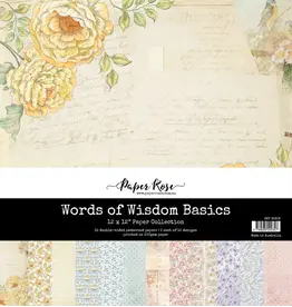 PAPER ROSE PAPER ROSE WORDS OF WISDOM BASICS 12x12 PAPER COLLECTION