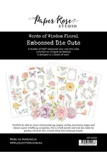 PAPER ROSE PAPER ROSE WORDS OF WISDOM FLORAL EMBOSSED DIE CUTS