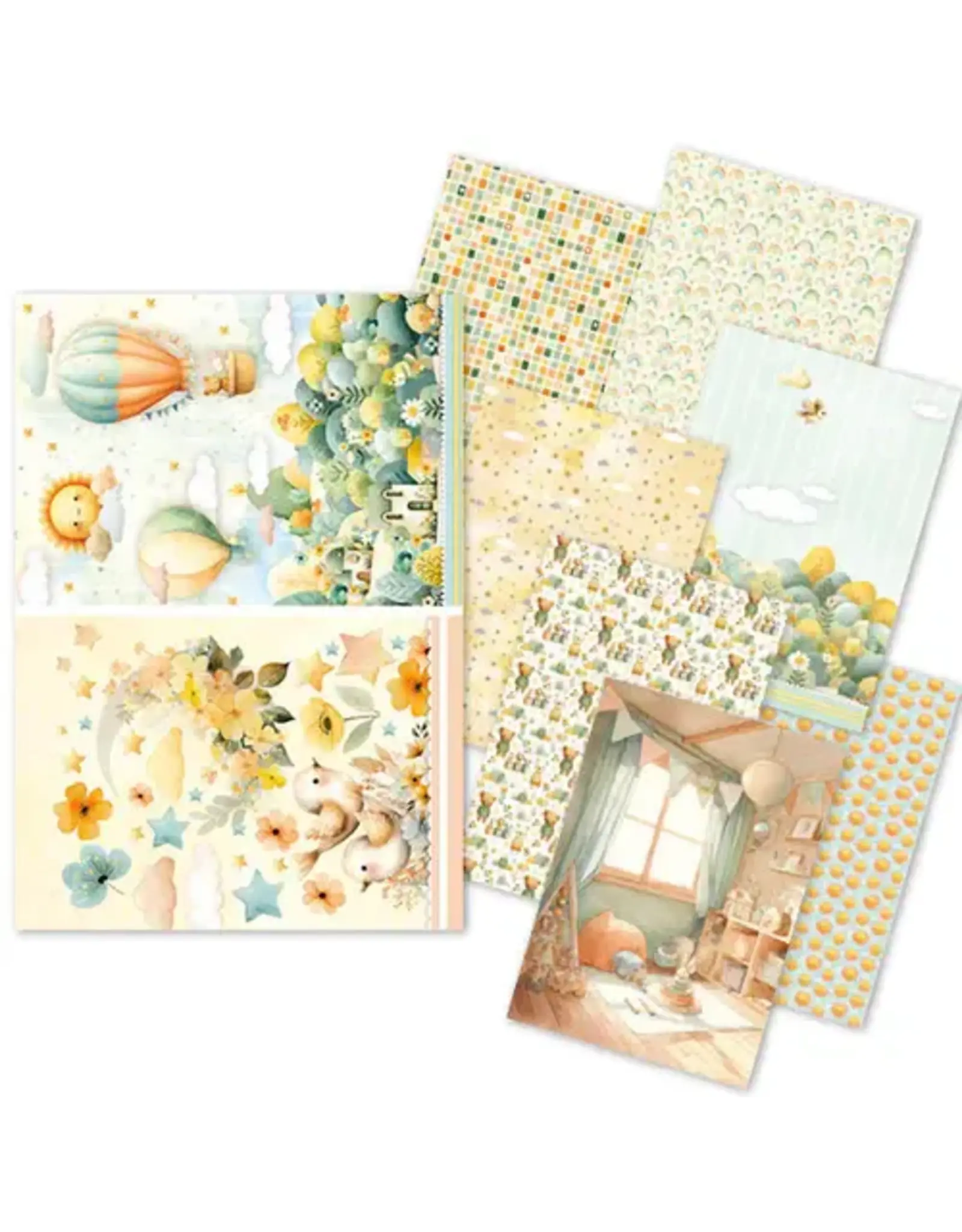 CIAO BELLA CIAO BELLA LUNIBLOOM MIXED A5 RICE PAPER 8/PK