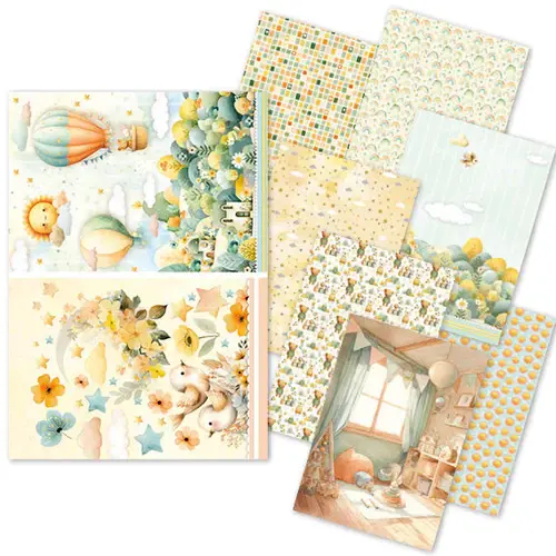 CIAO BELLA CIAO BELLA LUNIBLOOM MIXED A5 RICE PAPER 8/PK