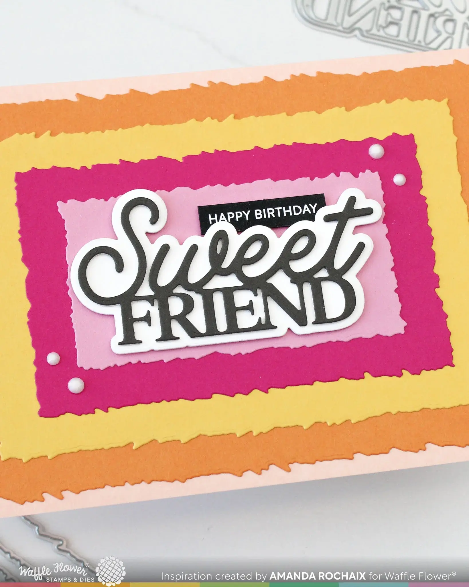 WAFFLE FLOWER WAFFLE FLOWER SWEET FRIEND WORD DIE SET