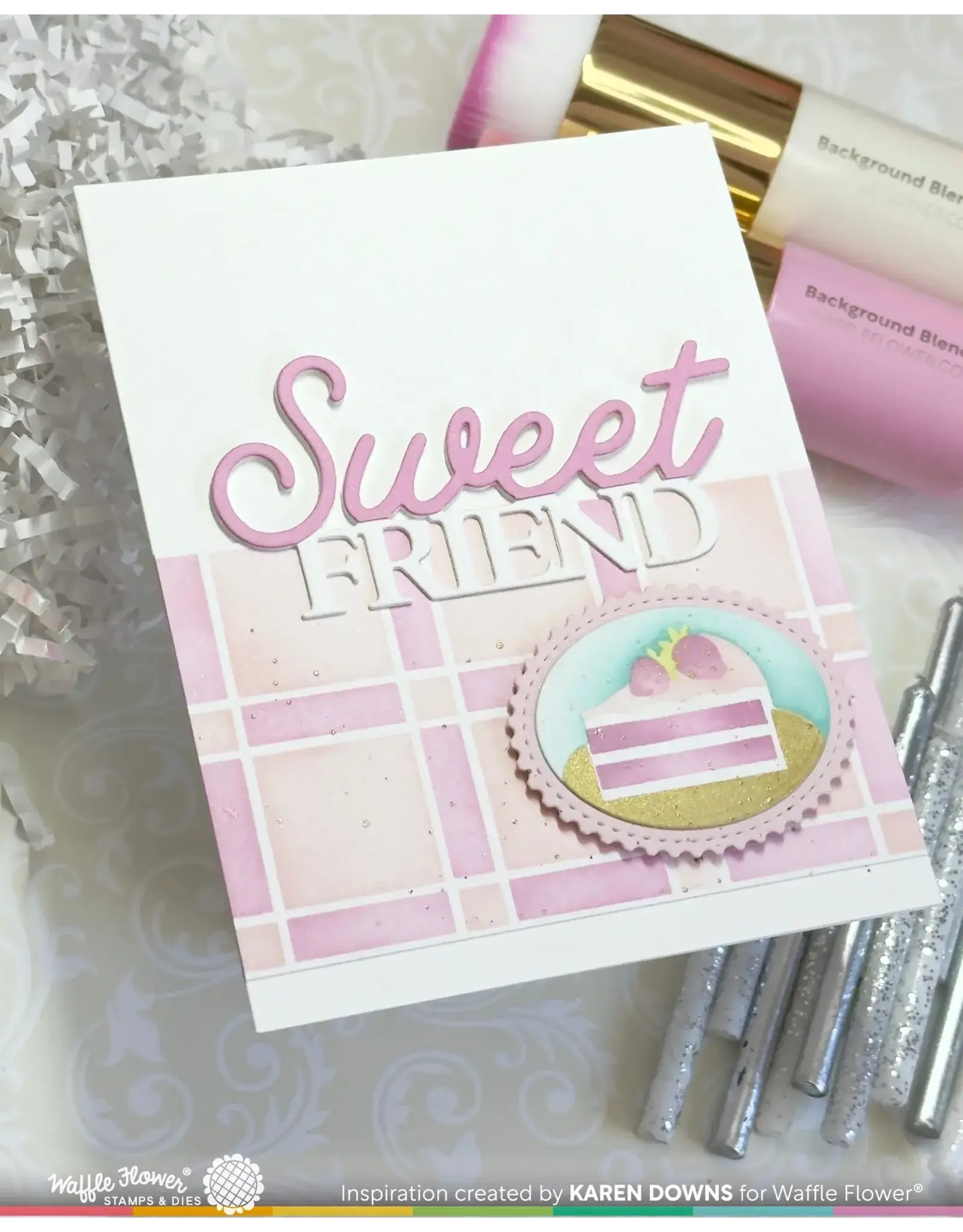 WAFFLE FLOWER WAFFLE FLOWER SWEET FRIEND WORD DIE SET