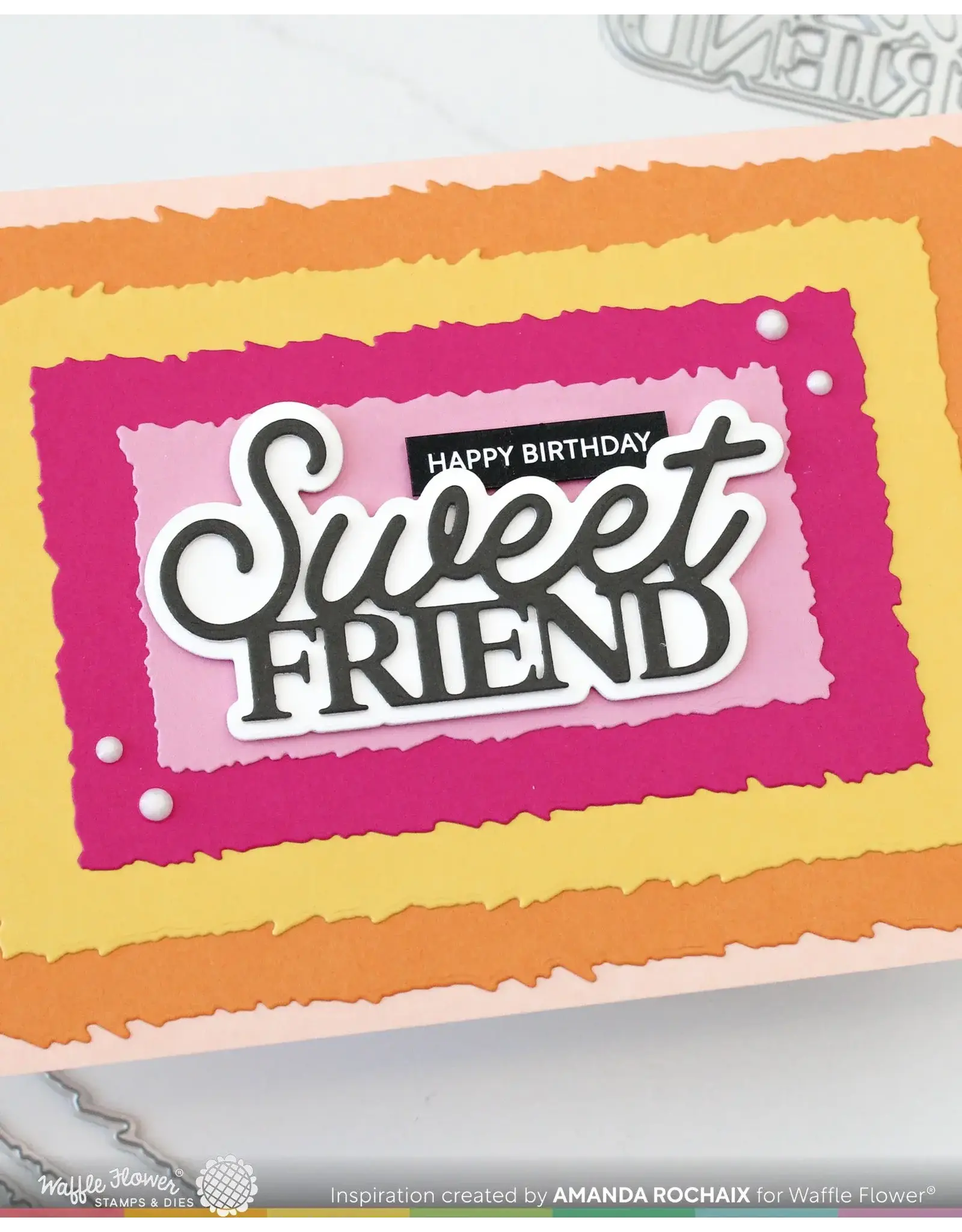 WAFFLE FLOWER WAFFLE FLOWER SWEET FRIEND WORD DIE SET