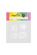WAFFLE FLOWER WAFFLE FLOWER POSTAGE COLLAGE BAKING FUN STENCIL SET