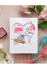 WAFFLE FLOWER WAFFLE FLOWER POSTAGE COLLAGE BAKING FUN STENCIL SET