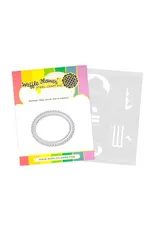 WAFFLE FLOWER WAFFLE FLOWER POSTAGE CAKE SLICE DIE-N-STENCIL