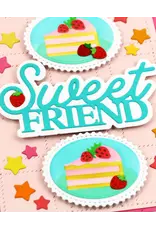 WAFFLE FLOWER WAFFLE FLOWER POSTAGE CAKE SLICE DIE-N-STENCIL