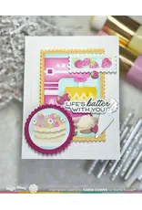 WAFFLE FLOWER WAFFLE FLOWER NESTING POSTAGE COLLAGE BAKING FUN STENCIL SET