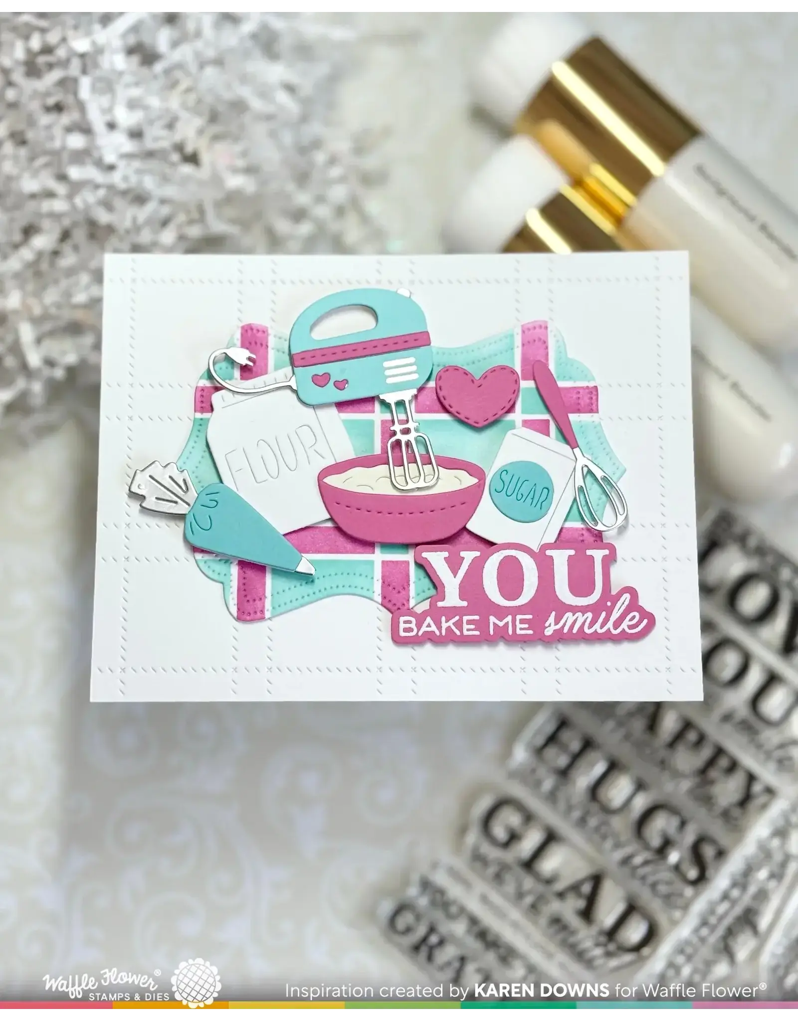 WAFFLE FLOWER WAFFLE FLOWER NESTING PIERCING FANCY LABELS DIE SET