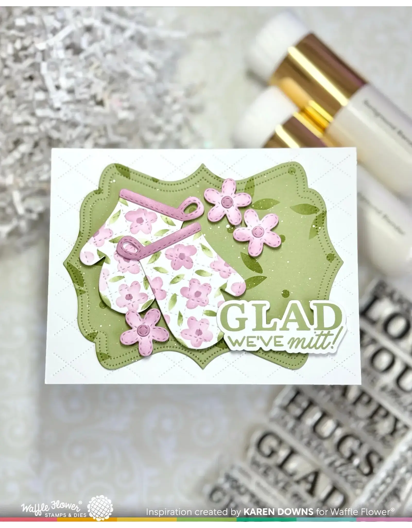 WAFFLE FLOWER WAFFLE FLOWER JUST MITTS COLORING STENCIL SET