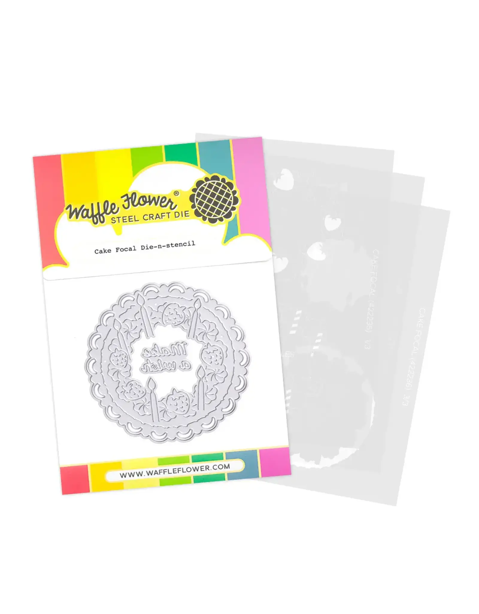 WAFFLE FLOWER WAFFLE FLOWER CAKE FOCAL DIE-N-STENCIL