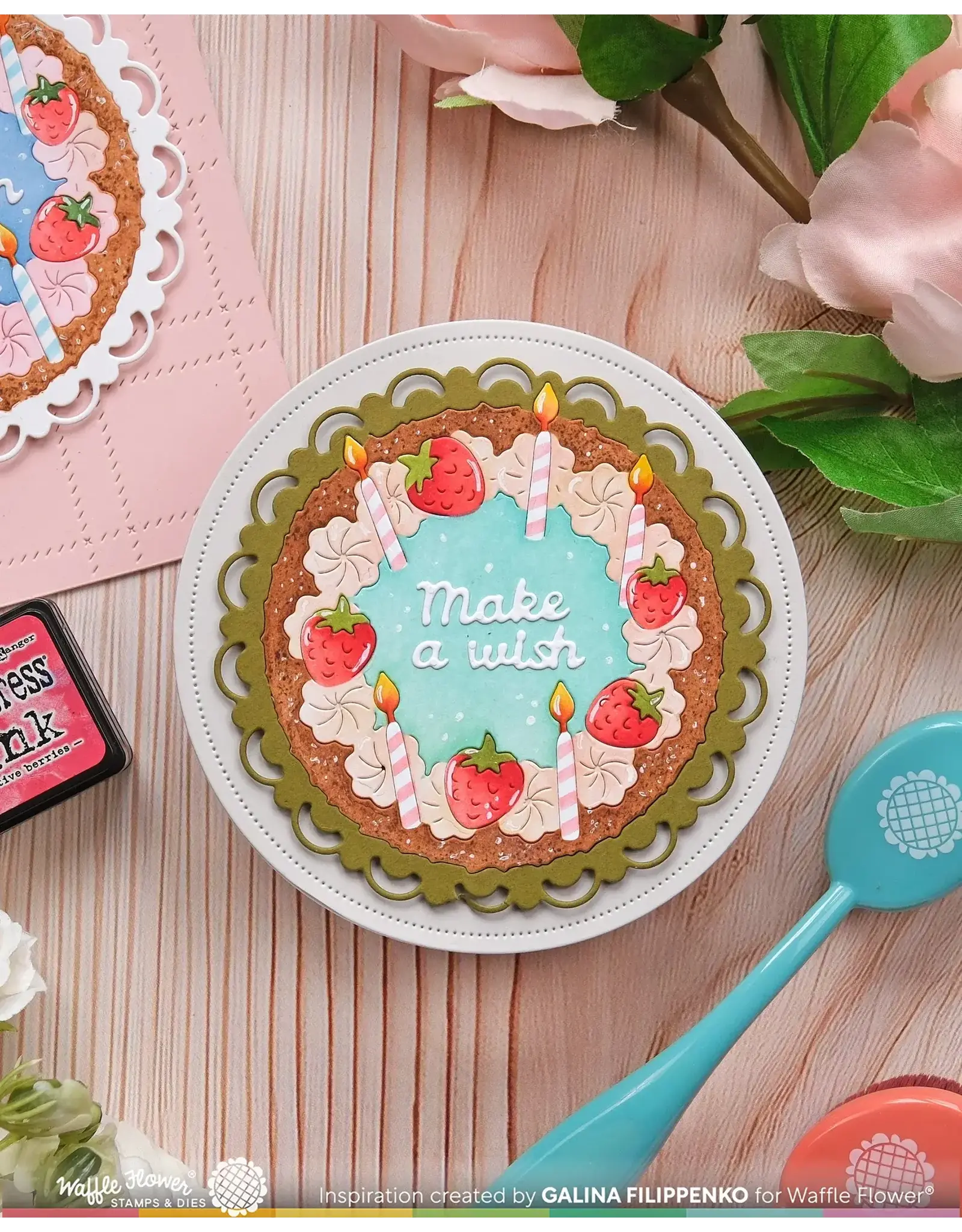 WAFFLE FLOWER WAFFLE FLOWER CAKE FOCAL DIE-N-STENCIL