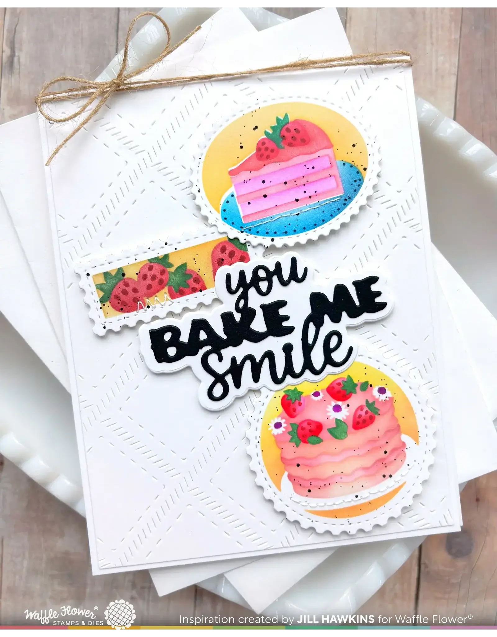 WAFFLE FLOWER WAFFLE FLOWER BAKE ME HAPPY WORD DIE SET