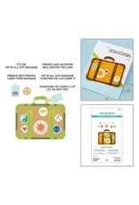 SPELLBINDERS SPELLBINDERS SHERI BALLANTYNE RETRO SUITCASE AND SENTIMENTS CLEAR STAMP & DIE SET