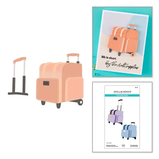SPELLBINDERS SPELLBINDERS SHERI BALLANTYNE ROLLING CRAFT TOTE ETCHED DIE SET