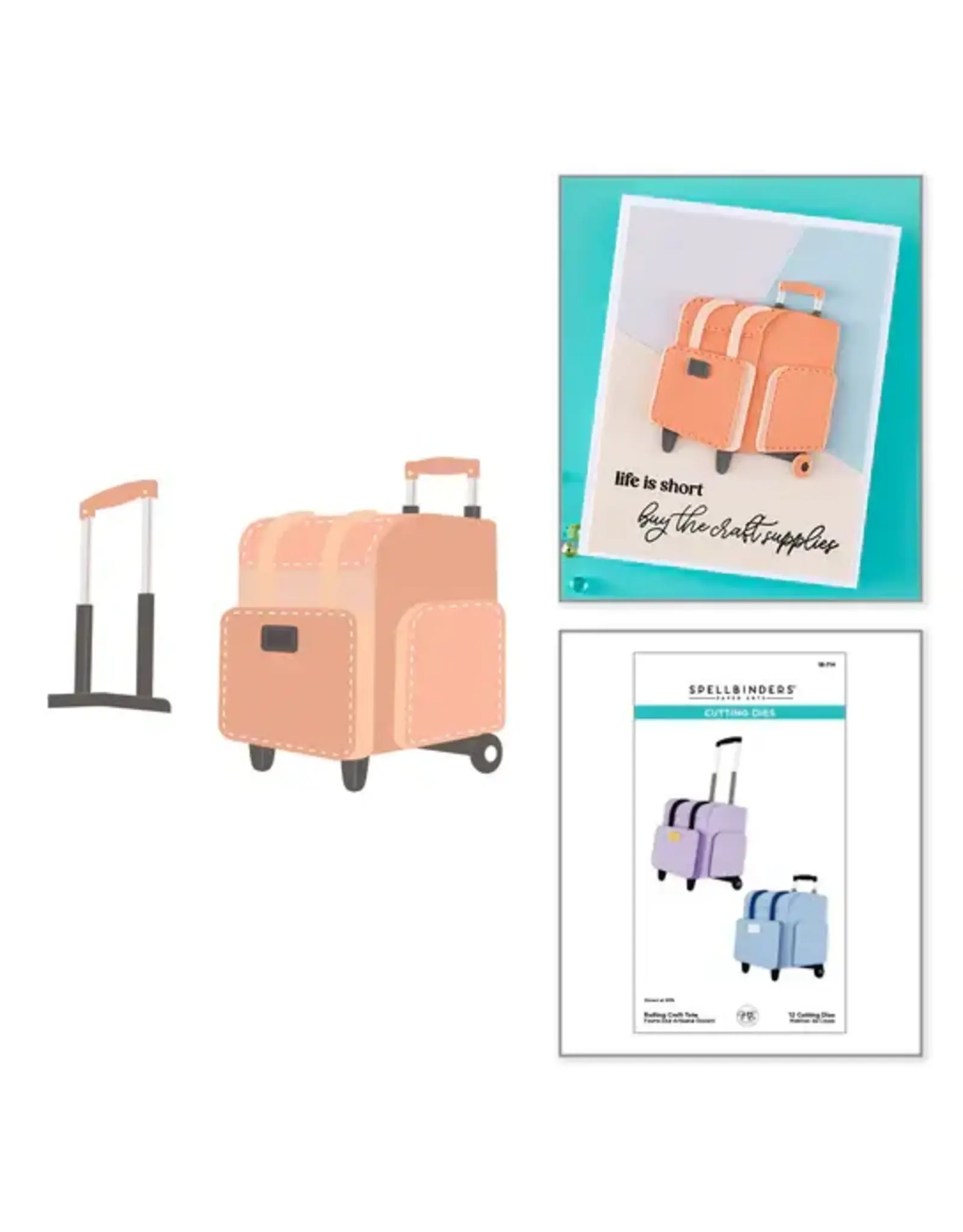 SPELLBINDERS SPELLBINDERS SHERI BALLANTYNE ROLLING CRAFT TOTE ETCHED DIE SET