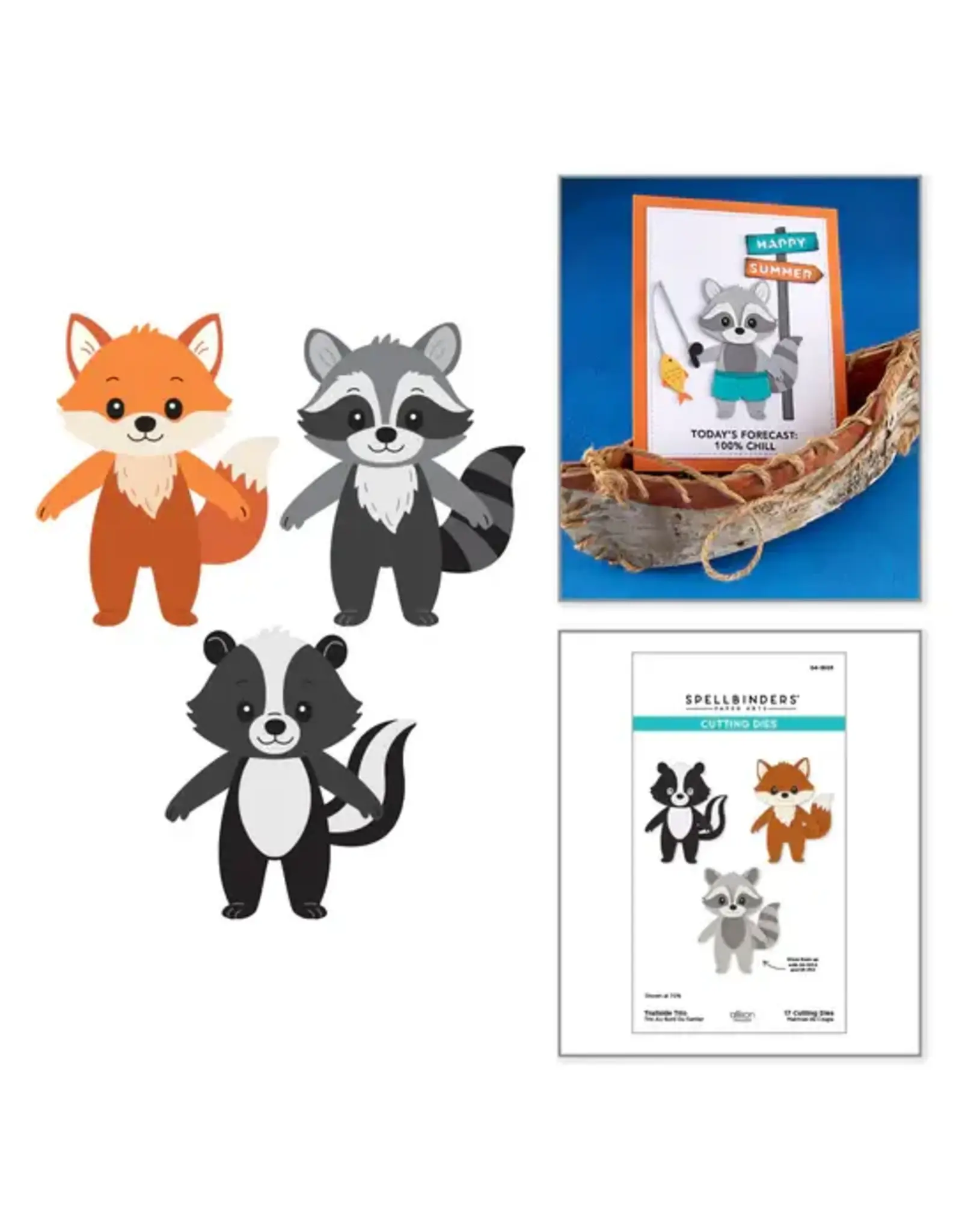 SPELLBINDERS SPELLBINDERS ALLISON FRAZIER TRAILSIDE TRIO ETCHED DIE SET