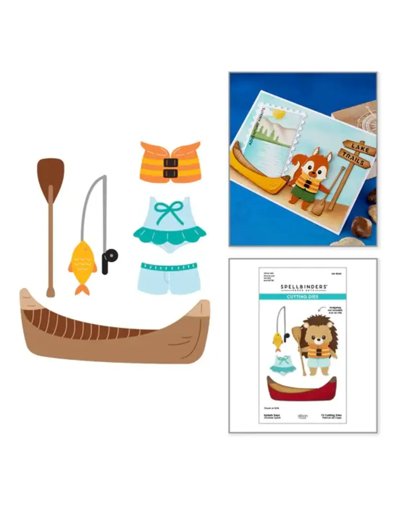 SPELLBINDERS SPELLBINDERS ALLISON FRAZIER SPLASH DAYS ETCHED DIE SET