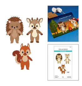 SPELLBINDERS SPELLBINDERS ALLISON FRAZIER WOODLAND TRIO ETCHED DIE SET