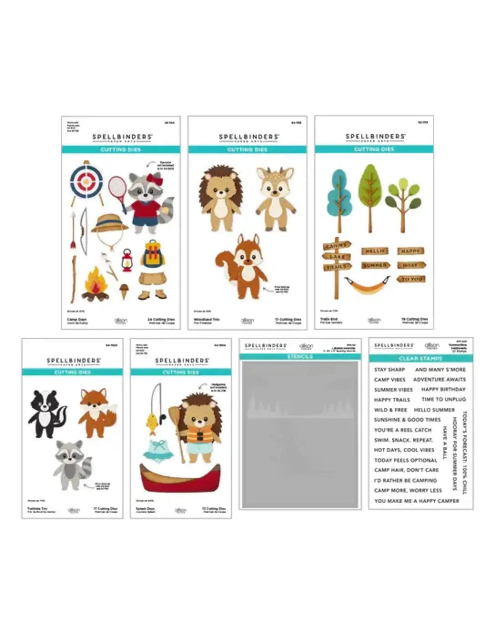 SPELLBINDERS SPELLBINDERS ALLISON FRAZIER SUMER CAMP I WANT IT ALL BUNDLE