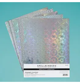 SPELLBINDERS SPELLBINDERS HOLOGRAPHIC ASSORTMENT CARDSTOCK 8.5x11 5/PK