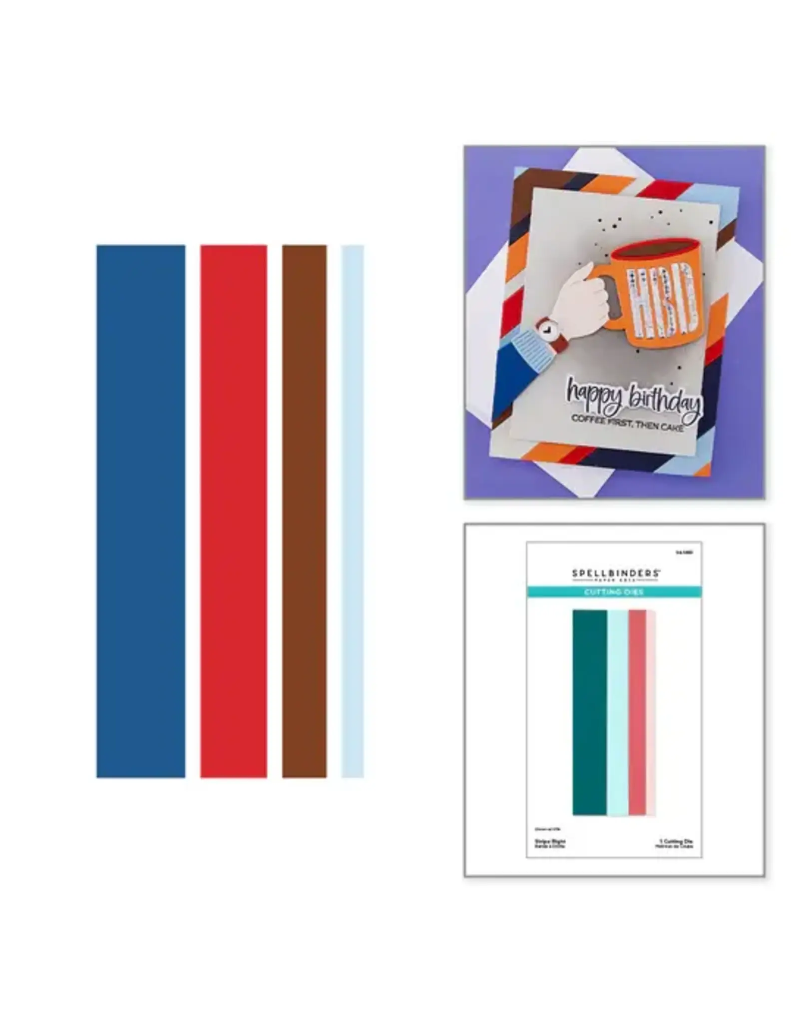 SPELLBINDERS SPELLBINDERS STRIPE RIGHT ETCHED DIE SET