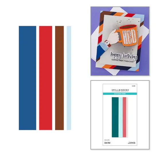 SPELLBINDERS SPELLBINDERS STRIPE RIGHT ETCHED DIE SET