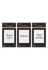 SPELLBINDERS SPELLBINDERS BETTERPRESS UPRIGHT ITALIC EVERYDAY SENTIMENTS PRESS + FOIL PLATE BUNDLE
