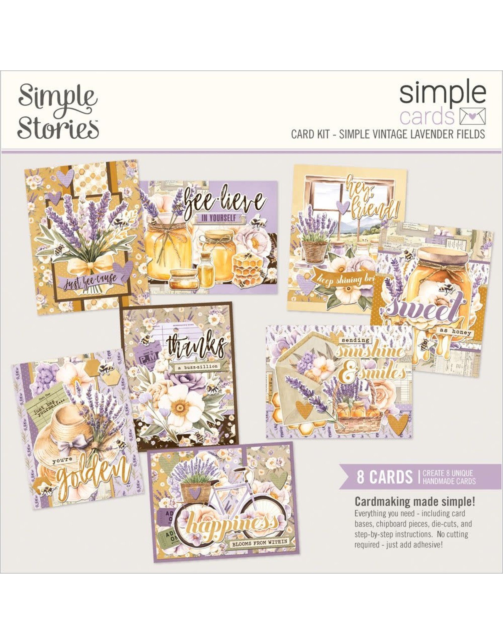 SIMPLE STORIES SIMPLE STORIES SIMPLE CARDS LAVENDER FIELDS CARD KIT
