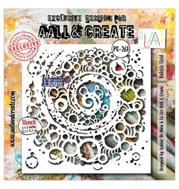 AALL & CREATE AALL & CREATE AUTOUR DE MWA #261 BUBBLE FIELD 6X6 STENCIL