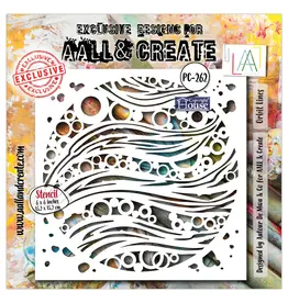 AALL & CREATE AALL & CREATE AUTOUR DE MWA #262 ORBIT LINES 6X6 STENCIL