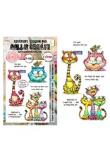 AALL & CREATE AALL & CREATE AUTOUR DE MWA #1405 JUST MEOWMORIES A6 CLEAR STAMP SET