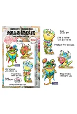 AALL & CREATE AALL & CREATE AUTOUR DE MWA #1406 TOTTALY UN-FROG-GETTABLE A6 CLEAR STAMP SET