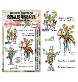AALL & CREATE AALL & CREATE AUTOUR DE MWA #1409 BUZZ-ING BY A6 CLEAR STAMP SET