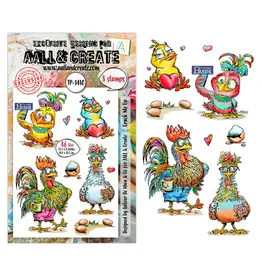 AALL & CREATE AALL & CREATE AUTOUR DE MWA #1410 CRACK ME UP A6 CLEAR STAMP SET