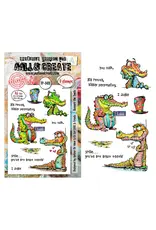 AALL & CREATE AALL & CREATE AUTOUR DE MWA #1411 BEWARE THE SMILE A6 CLEAR STAMP SET