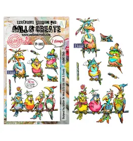 AALL & CREATE AALL & CREATE AUTOUR DE MWA #1413 FLIGHT CLUB A6 CLEAR STAMP SET
