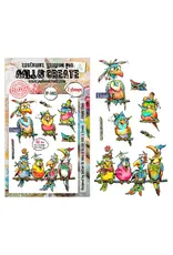 AALL & CREATE AALL & CREATE AUTOUR DE MWA #1413 FLIGHT CLUB A6 CLEAR STAMP SET