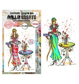 AALL & CREATE AALL & CREATE SOIZIC #1401 ART OF BOUQUET A6 CLEAR STAMP SET