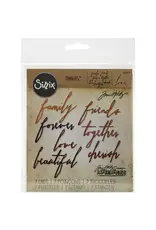 SIZZIX SIZZIX TIM HOLTZ THINLITS HANDWRITTEN LOVE DIE SET