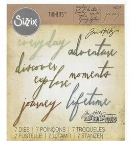 SIZZIX SIZZIX TIM HOLTZ THINLITS HANDWRITTEN JOURNEY DIE SET