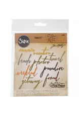 SIZZIX SIZZIX TIM HOLTZ THINLITS HANDWRITTEN VACATION DIE SET