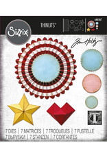 SIZZIX SIZZIX TIM HOLTZ THINLITS VAULT ROSETTES DIE SET
