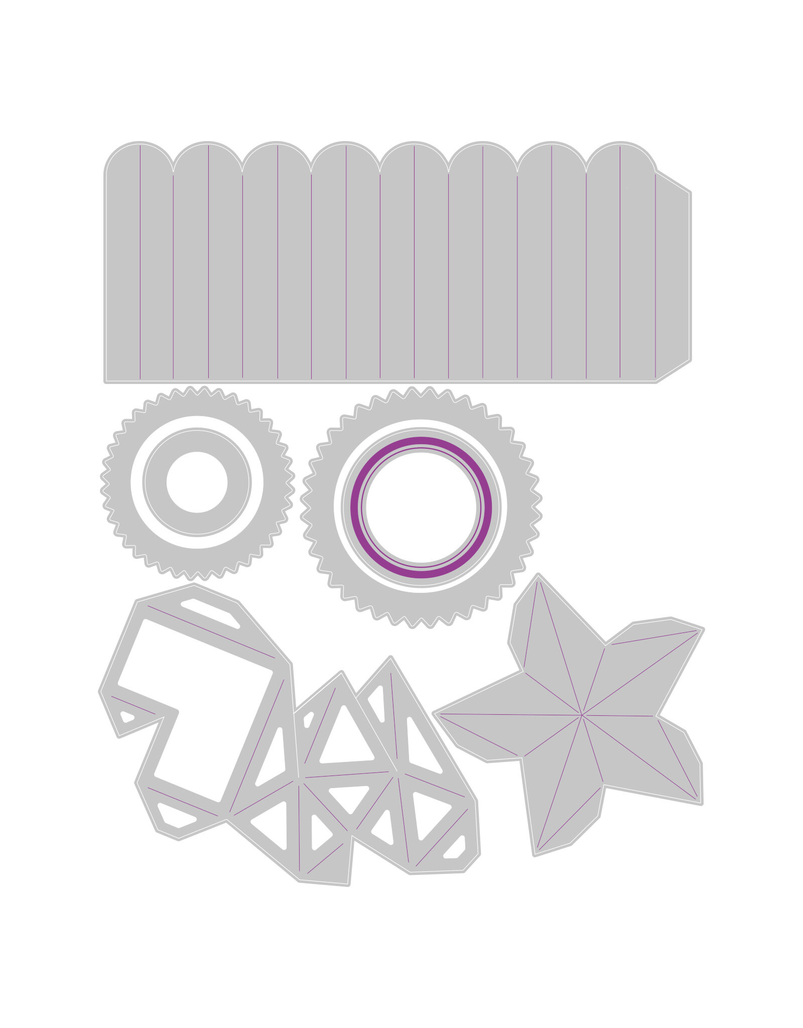 SIZZIX SIZZIX TIM HOLTZ THINLITS VAULT ROSETTES DIE SET