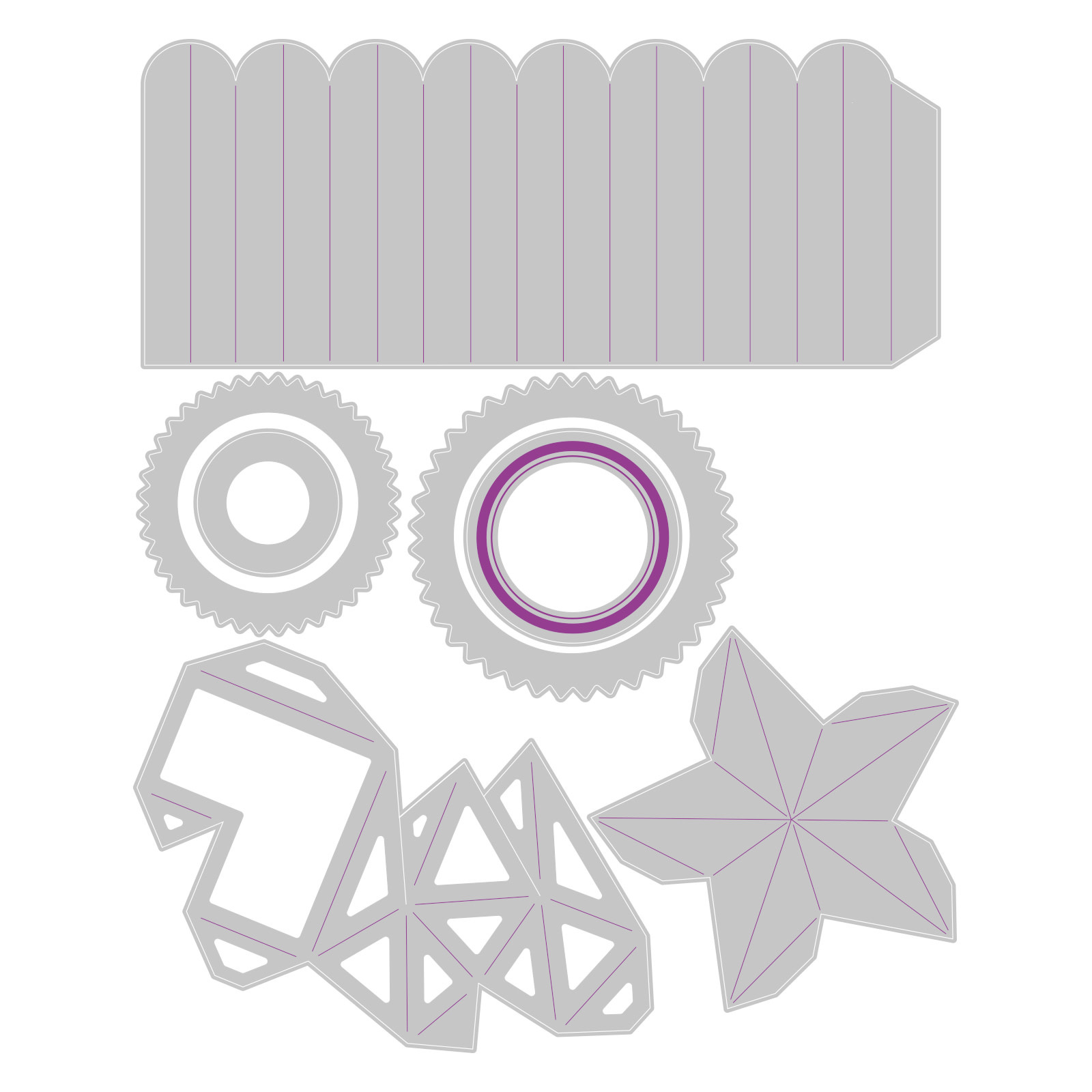SIZZIX SIZZIX TIM HOLTZ THINLITS VAULT ROSETTES DIE SET